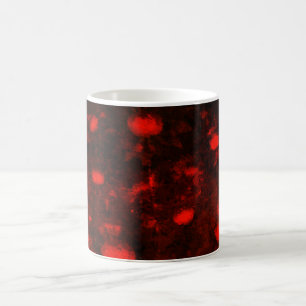 Dunkelrote Blume Tasse zum Zeichnen