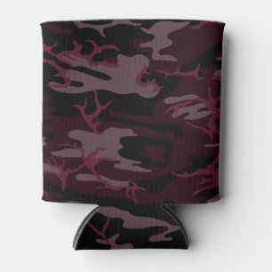 Dunkelrote Camouflage kann kühler werden Dosenkühler