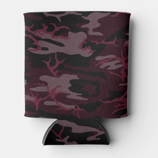 Dunkelrote Camouflage kann kühler werden Dosenkühler (Vorderseite)