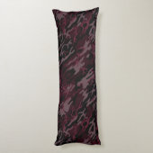 Dunkelrote Camouflage Kissen (Rückseite (Vertikal))