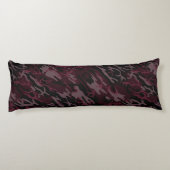 Dunkelrote Camouflage Kissen (Rückseite)
