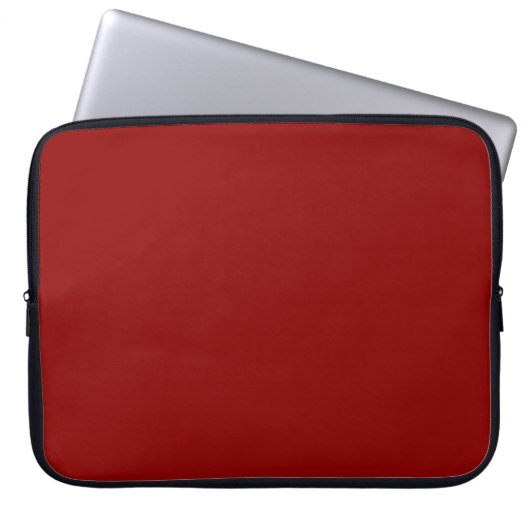 Dunkelrote Farbe Laptopschutzhülle (Vorderseite)