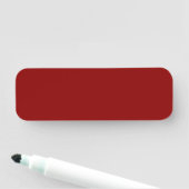 Dunkelrote Farbe Namensschild (Beispiel)