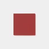 Dunkelrote Farbe Post-it Klebezettel (Vorderseite)