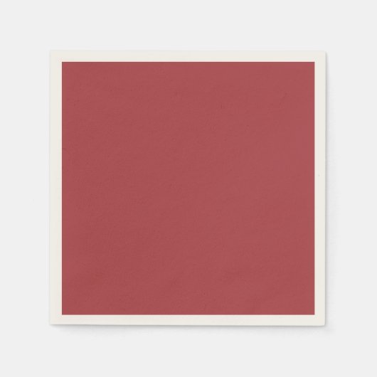 Dunkelrote Farbe Serviette (Vorderseite)