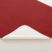 Dunkelrote Farbe Sherpadecke (3/4)