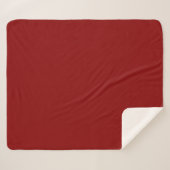 Dunkelrote Farbe Sherpadecke (Vorderseite (Horizontal))