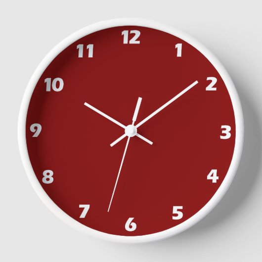 Dunkelrote Farbe Uhr (Vorderseite)