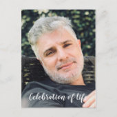 Dunkelrote Feier des Lebens mit Beerdigung des Fot Postkarte (Vorderseite)