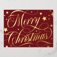 Dunkelrote goldene Sterne Frohe Weihnachtsfeiertag