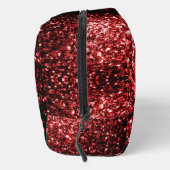 Dunkelrote Imitate Glitzern Glitzer Bling Waschbeutel (Rechts)