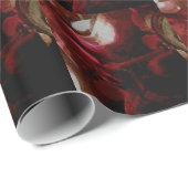 dunkelrote Kerzenleuchte Geschenkpapier (Rolleneckpunkt)