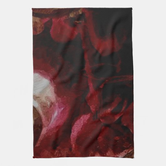 dunkelrote Kerzenleuchte Handtuch (Vertikal)