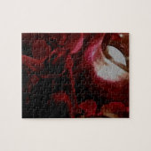 dunkelrote Kerzenleuchte Puzzle (Horizontal)