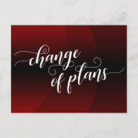 Dunkelrote Kurve Änderung der Pläne für verspätete