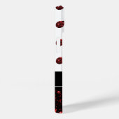 Dunkelrote Ladybug-Imitate Glitzer-Glitzern Monogr Case-Mate iPhone Hülle (Rückseite / Rechts)