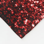 Dunkelrote Ladybug-Imitate Glitzer-Glitzern Monogr Fleecedecke (Ecke)