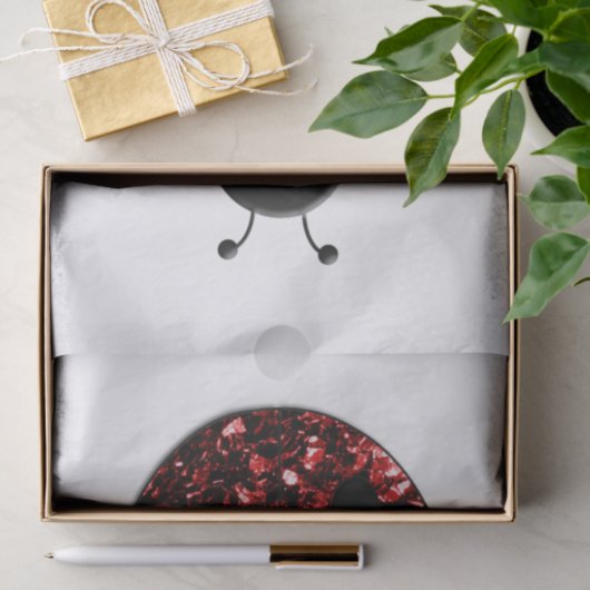Dunkelrote Ladybug-Imitate Glitzer Glitzern Seidenpapier (Geschenk)