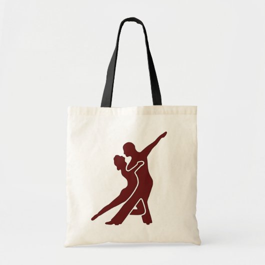 Dunkelrote Logo-Tasche Tragetasche (Vorne)