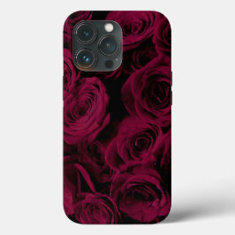 Dunkelrote magenta burgundy-Rose Case-Mate iPhone Hülle