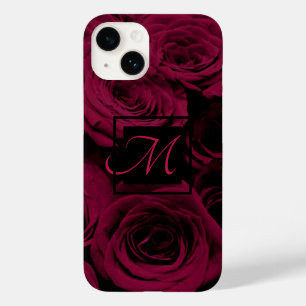 Dunkelrote magenta burgundy-Rose Case-Mate iPhone 14 Hülle