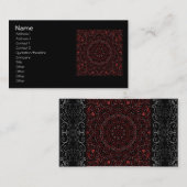 Dunkelrote prägeartige Wirbels-Fliese 232 Visitenkarte (Vorne/Hinten)