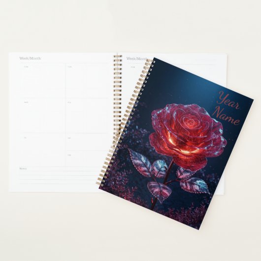 Dunkelrote Rose Planer (Anzeige)