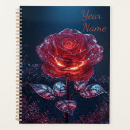 Dunkelrote Rose Planer