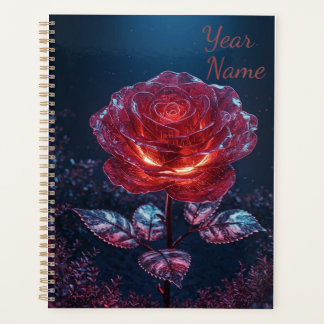 Dunkelrote Rose Planer