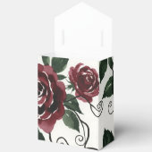 Dunkelrote Rosen Florale Geschenkbox Geschenkschachtel (Offen)