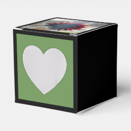 Dunkelrote Sonnenblume Geschenkschachtel