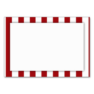 Dunkelrote Streifen (2. Farbe hinzufügen) Tischnummer