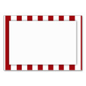 Dunkelrote Streifen (2. Farbe hinzufügen) Tischnummer (Vorderseite)