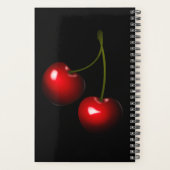 Dunkelrote süße Kirschen - Wählen Sie Ihre Farbe Planer (Rückseite)