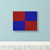Dunkelrote und blaue Rechtecke Leinwanddruck (Insitu (Holzboden))