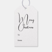 Dunkelrote und goldene Punkte und Kreise Geschenkanhänger (Rückseite)