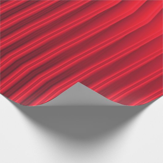 Dunkelrote und schwarze Funklinien Geschenkpapier (Ecke)