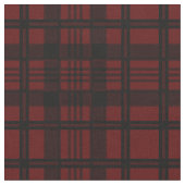 dunkelrote und schwarze Karierte Muster Stoff (Nahaufnahme)