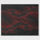 Dunkelrote und schwarze Wellen haben Tapeten Geschenkpapier (Flach)