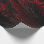 Dunkelrote und schwarze Wellen haben Tapeten Geschenkpapier (Ecke)