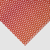 Dunkelrote und weiße Tupfen Seidenpapier (Ausschnitt)