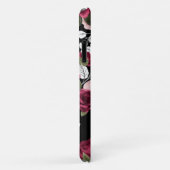 Dunkelrote Vintage Rose Case-Mate iPhone Hülle (Hinten/Rechts)