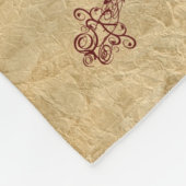 Dunkelrote Violinen-Linie, die geknitterten Fleecedecke (Ecke)