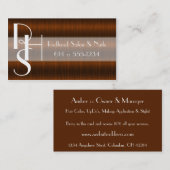 Dunkelrote Visitenkarte (Vorne/Hinten)