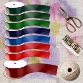 Dunkelrote Weihnachtsfarbe solide minimalistisch Satinband