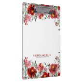 Dunkelroter Garten-Blume Klemmbrett (Rechts)