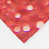 Dunkelroter Glitzer Fleecedecke (Ecke)