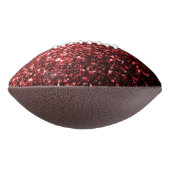 Dunkelroter Glitzer funkelnder Monogrammname Football (Gedreht 90)