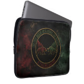 Dunkelroter Grün Bull Bear Mindset Trader Design Laptopschutzhülle (Vorne Rechts)