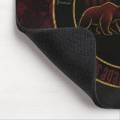 Dunkelroter Grün Bull Bear Mindset Trader Design Mousepad (Ecke)